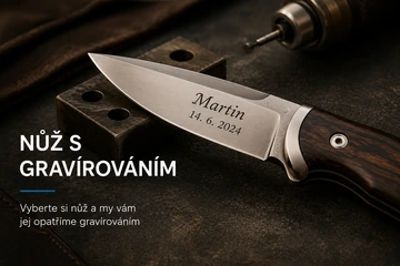 Nůž s gravírováním na přání