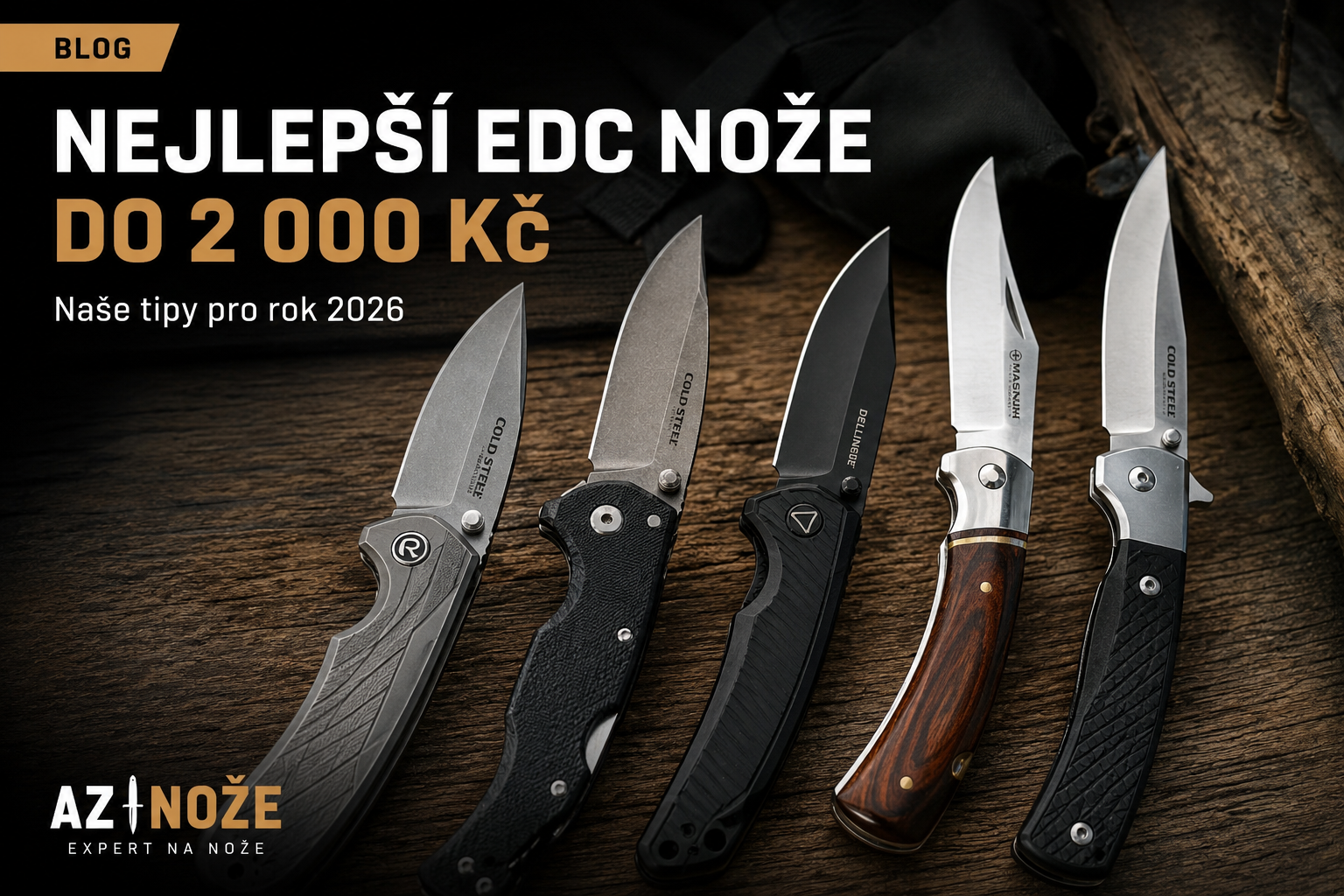 Nejlepší EDC nože do 2 000 Kč: Naše tipy pro rok 2026