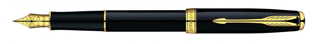 Parker Sonnet Laque Deep Black GT, plnicí pero