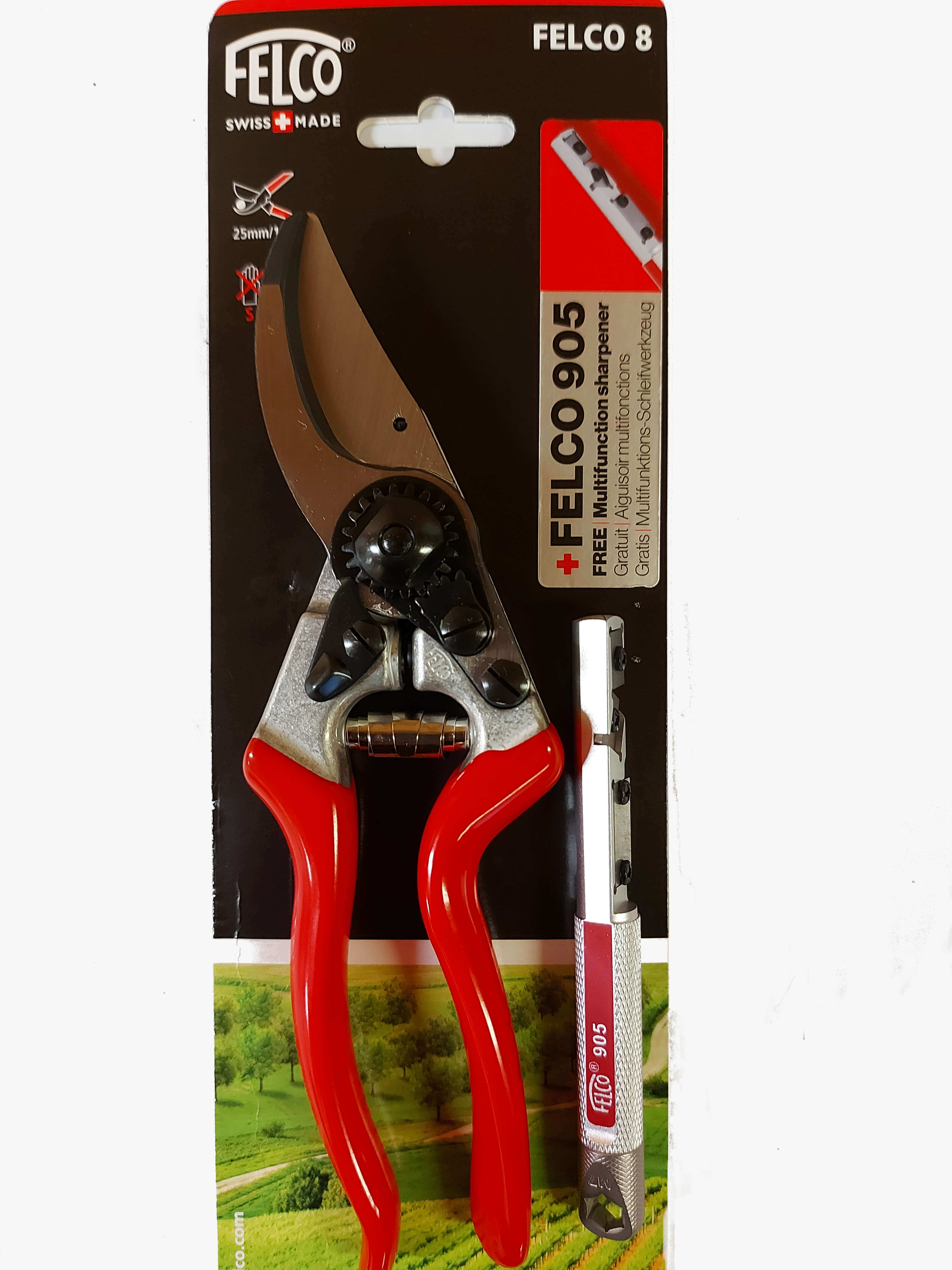 Nůžky Felco 8 + brousek Felco 905 ( dárkový set ).