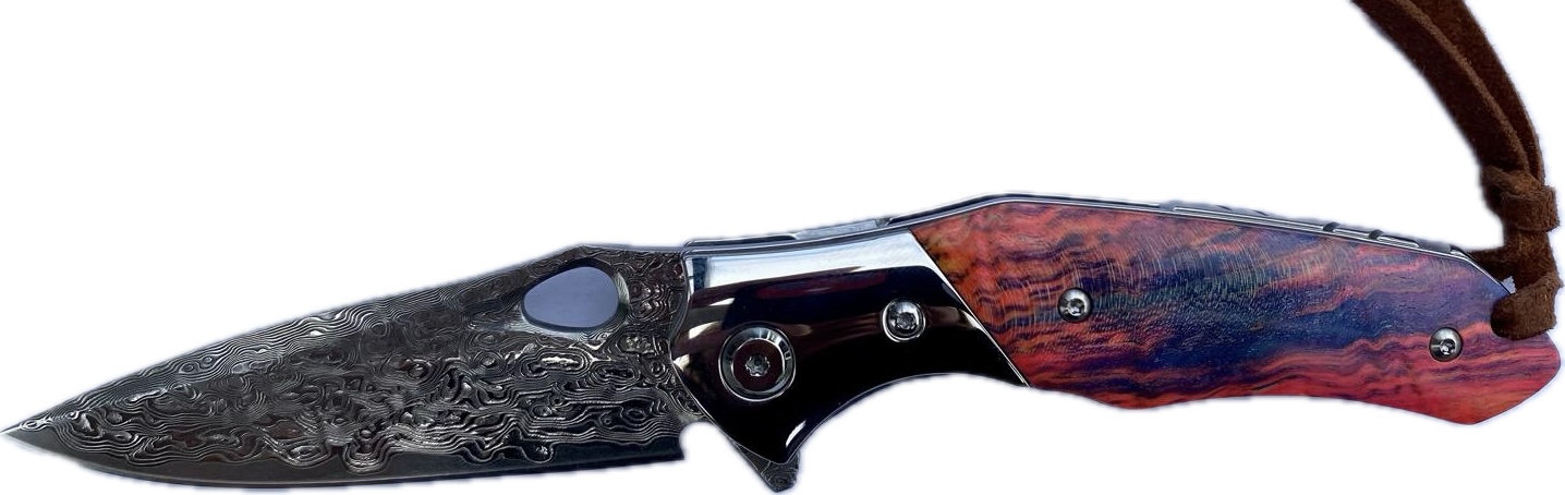 ZAVÍRACÍ DAMAŠKOVÝ NŮŽ DELLINGER KAERU VG-10 DAMASCUS.