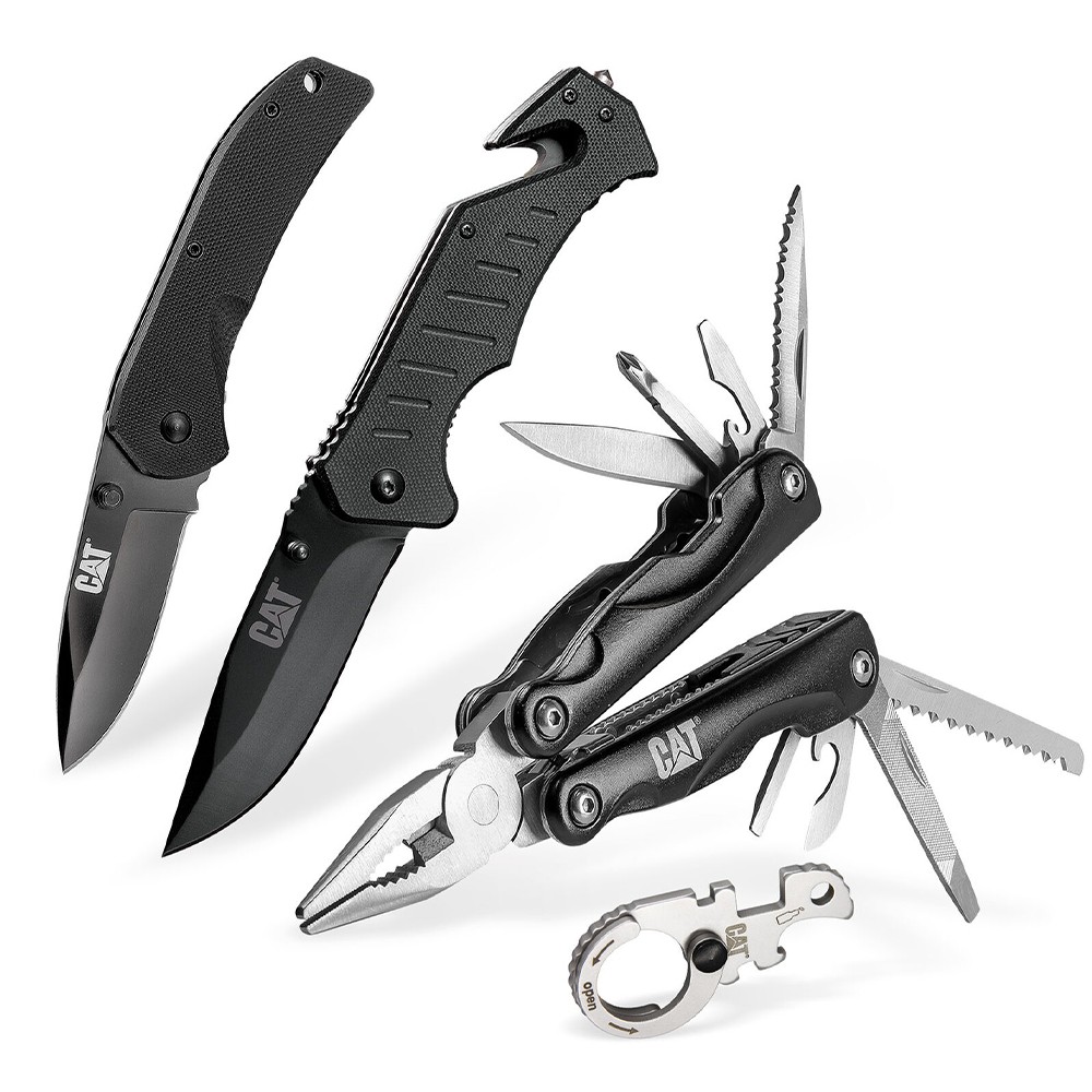 Caterpillar | Sada 4ks Caterpillar - multitool 12v1, 2x nůž, klíčenka CT980103