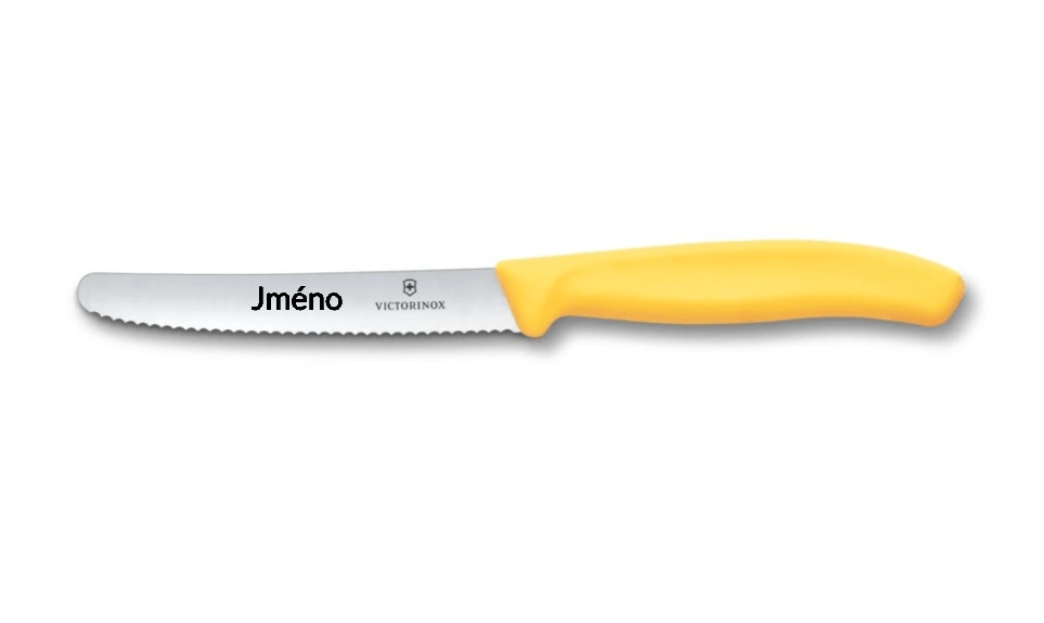 Victorinox na rajčata žlutý se jménem