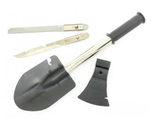 Lopatka skládací malá 45 cm + sekerka a pilka