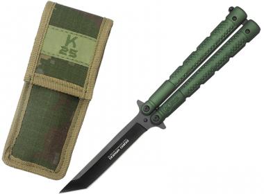 Nůž motýlek RUI Tactical - K25 36249 zelený.