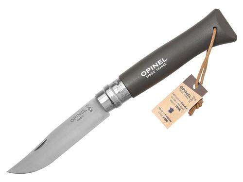 Nůž Opinel VRI 8 poutko/tmavě hnědý