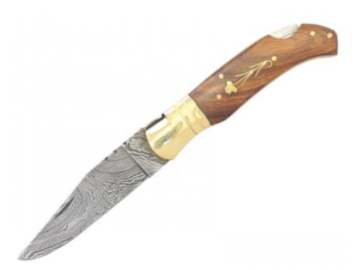 Zavírací nůž Laguiole Bougna damašek palisandr