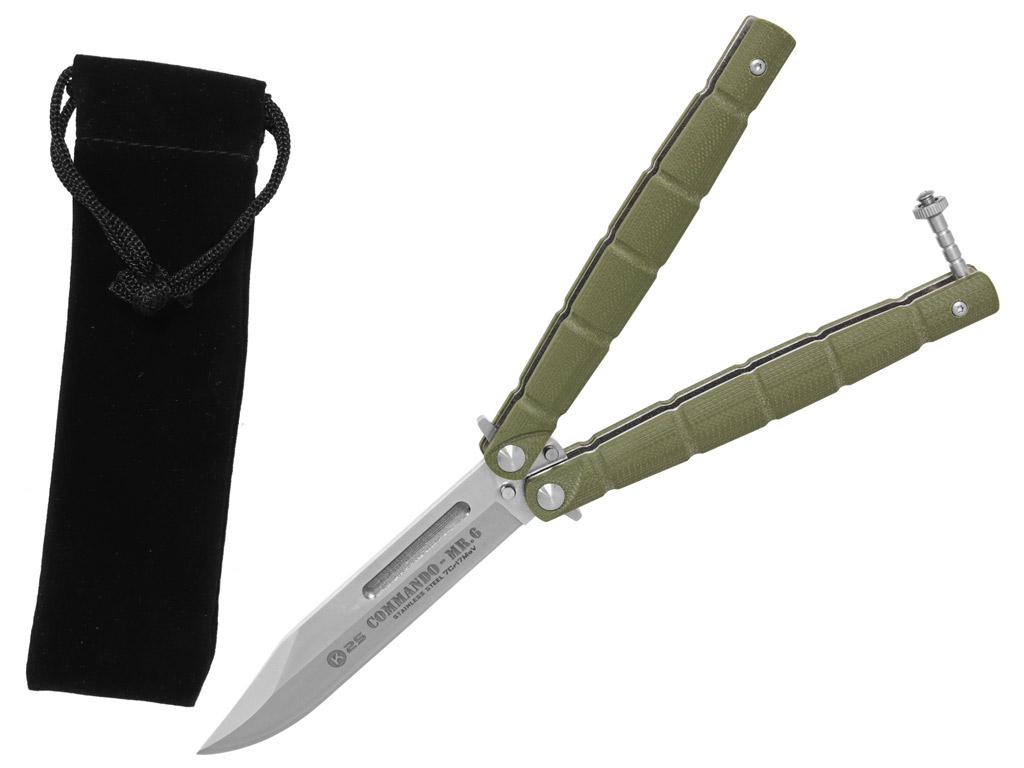 Nůž motýlek K25 02232 Commando MR6