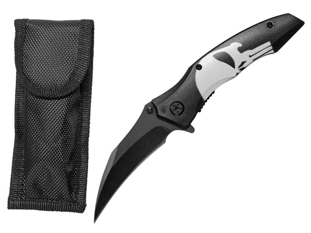 Zavírací nůž Black Skull karambit