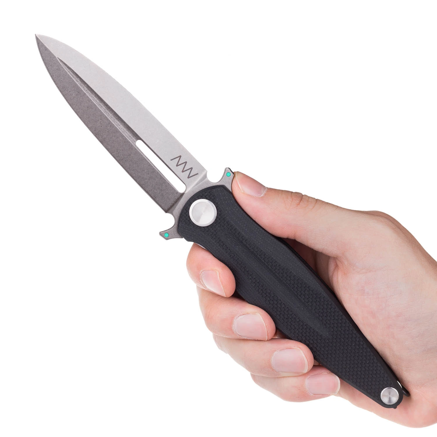 ANV Z400 BB Blade: Stonewash G10 Black.