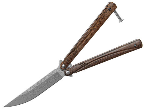 Nůž motýlek Albainox 02255 Damast