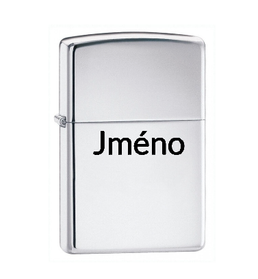 Zippo zapalovač 22001 High Polish Chrome Jménem
