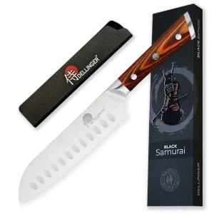 Nůž šéfkuchaře Santoku 178 mm, Dellinger German Black Samurai.