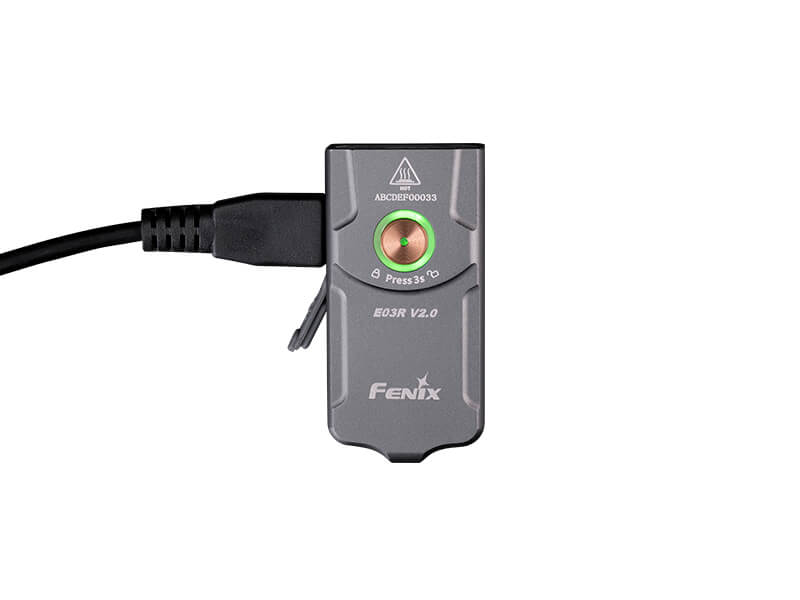 Nabíjecí baterka Fenix E03R V.2 šedá