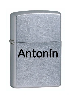 Zippo zapalovač Street Chrome se jménem