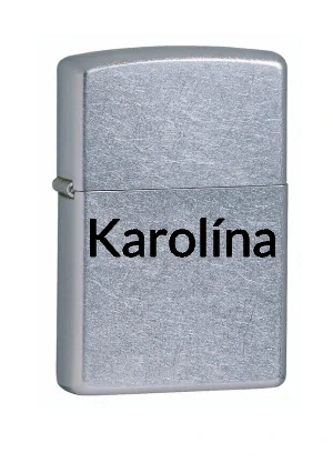 Zippo zapalovač Street Chrome se jménem
