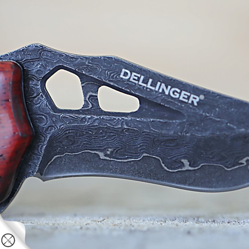 NŮŽ ZAVÍRACÍ DELLINGER MUKUDORI BLACK COATING VG-10 DAMASCUS.