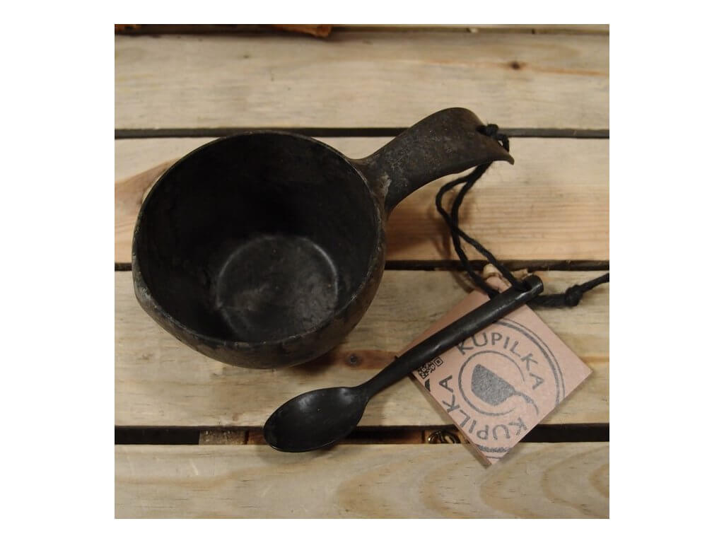 Kupilka KUKSA 210 ml + lžička - Kelo (BLACK)