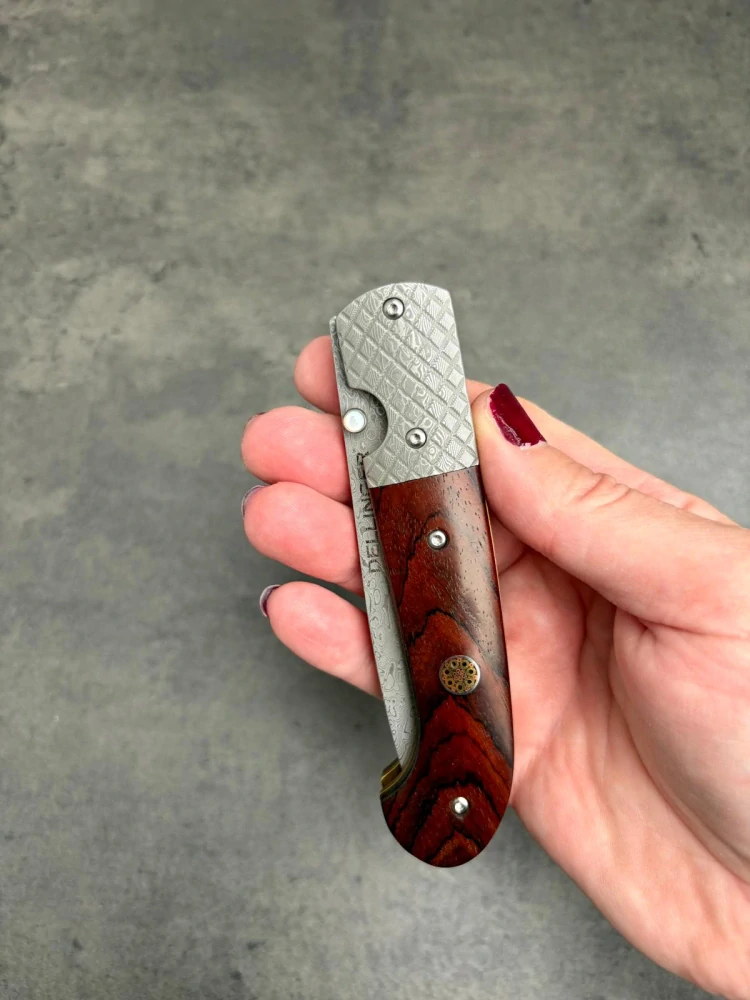 Outdoor zavírací nůž Dellinger Sisso Sentinell VG-10, palisandrová rukojeť