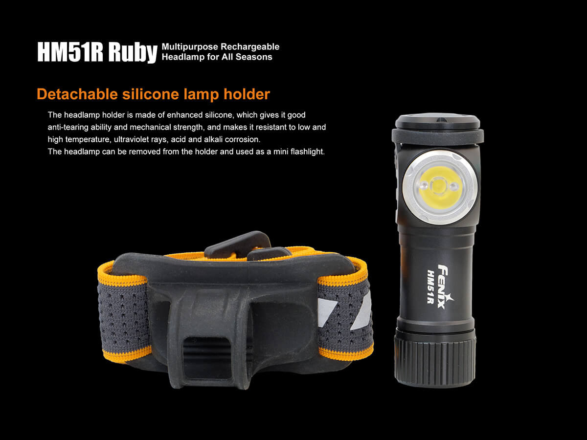 Nabíjecí led čelovka Fenix HM51R Ruby